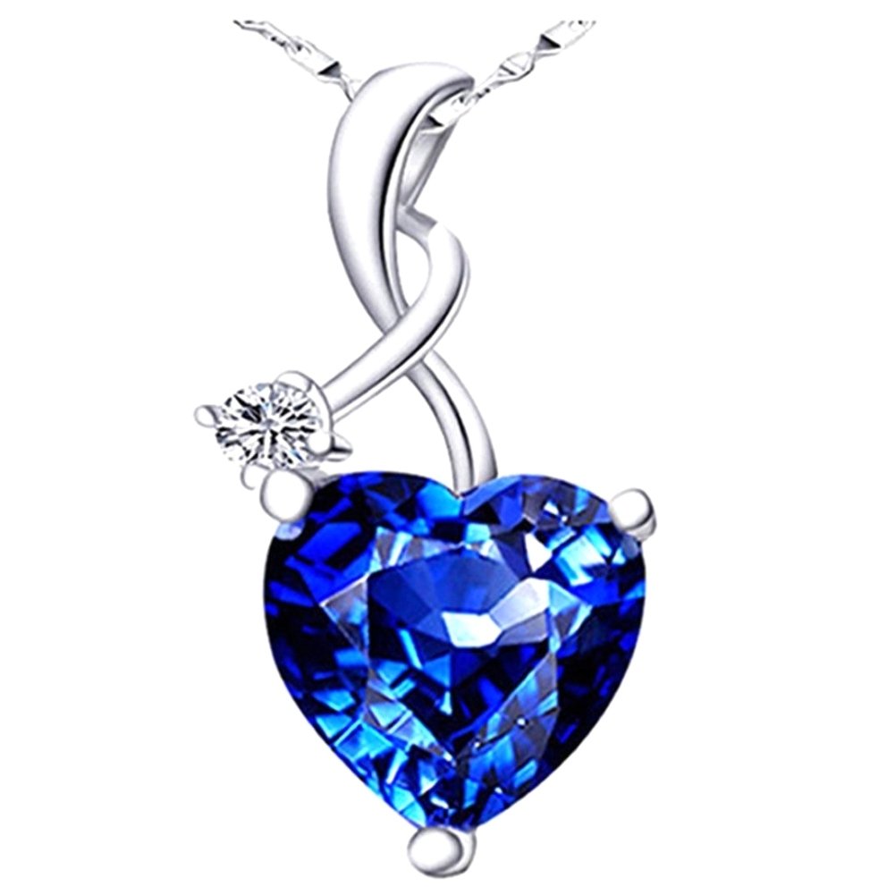 Heart Cut Rhinestone Pendant Charm Women Necklace Earrings Jewelry DIY Accessory Image 11