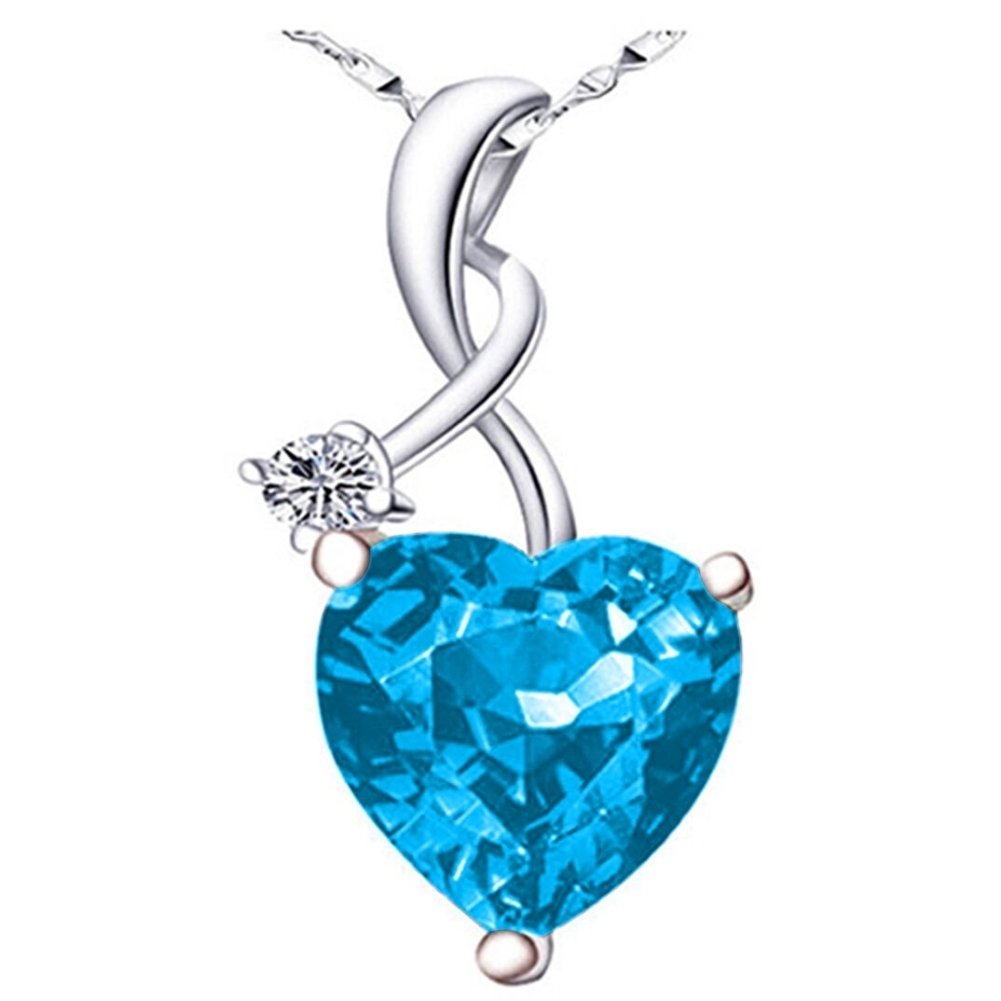 Heart Cut Rhinestone Pendant Charm Women Necklace Earrings Jewelry DIY Accessory Image 12