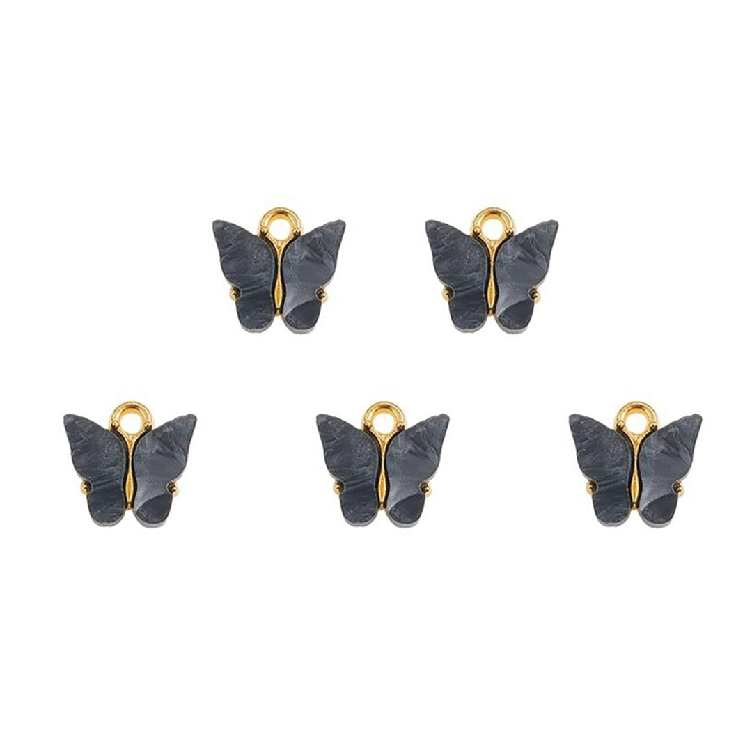 5Pcs Pendant Butterfly Shape DIY Making Copper Fashion Necklaces Accessories for Girls Image 2