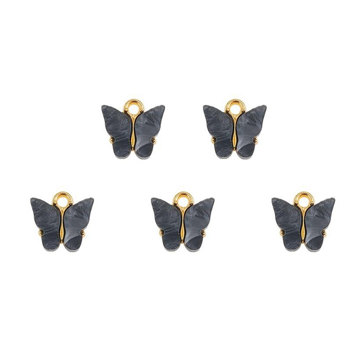 5Pcs Pendant Butterfly Shape DIY Making Copper Fashion Necklaces Accessories for Girls Image 1