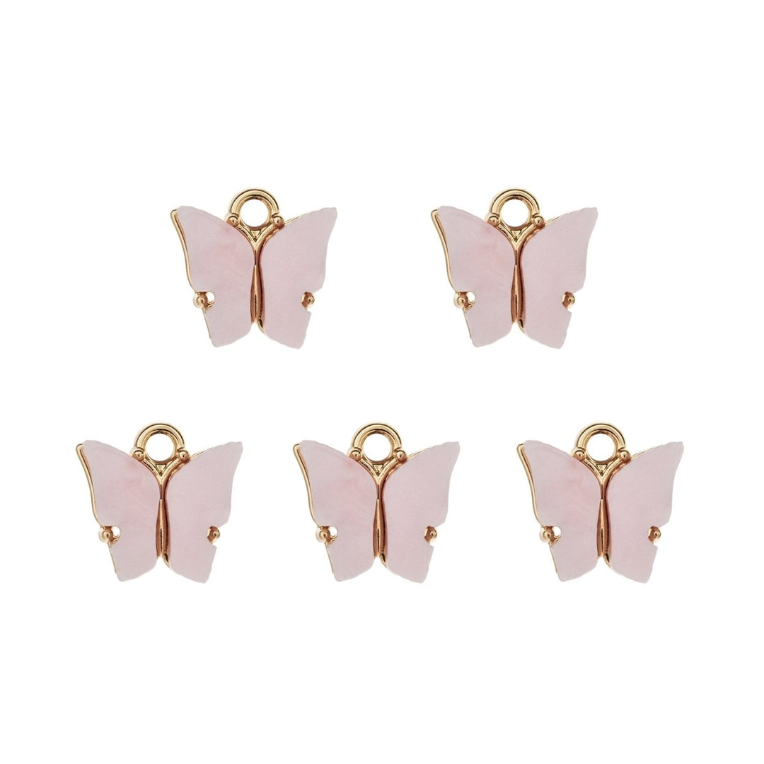 5Pcs Pendant Butterfly Shape DIY Making Copper Fashion Necklaces Accessories for Girls Image 8