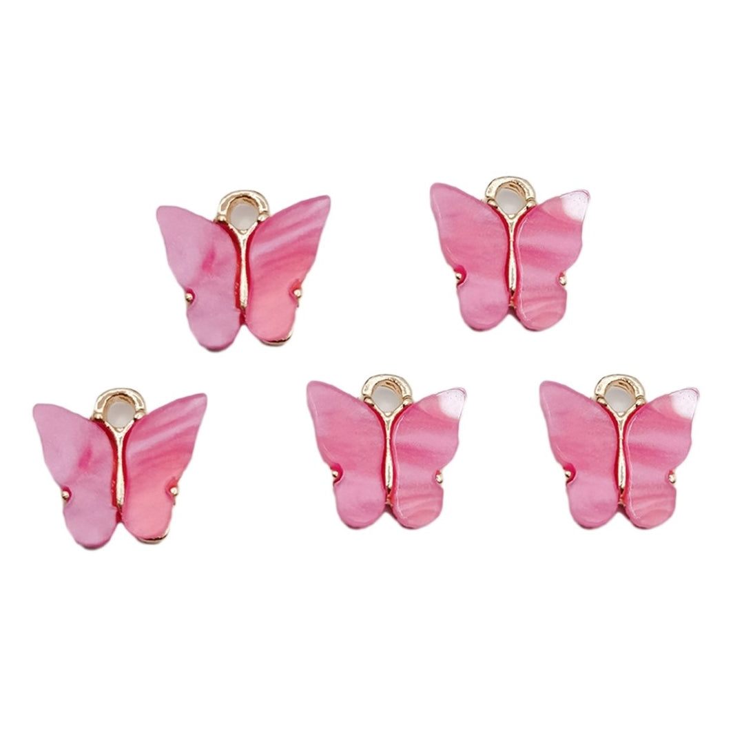 5Pcs Pendant Butterfly Shape DIY Making Copper Fashion Necklaces Accessories for Girls Image 10