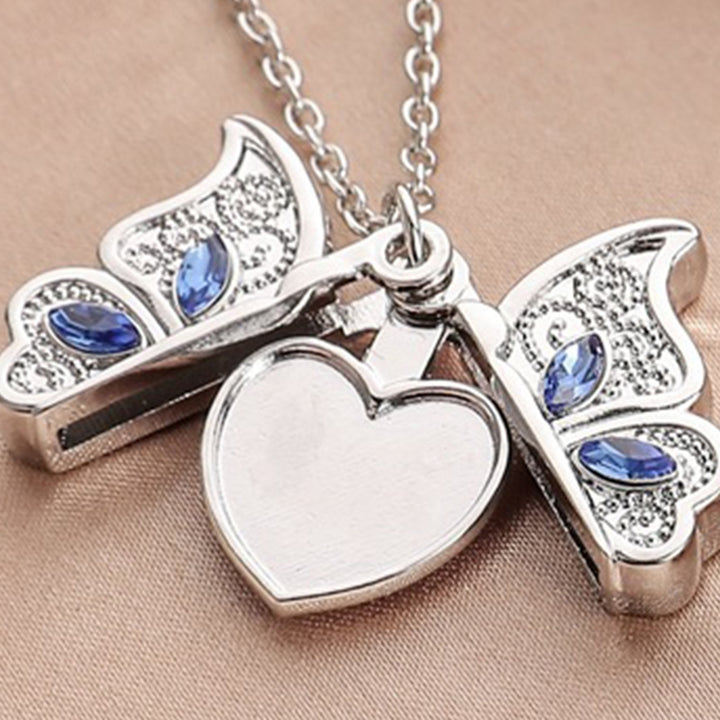 Pendant Necklace Skin-friendly Butterfly Shape Alloy Stylish Female Clavicle Necklace for Women Image 7