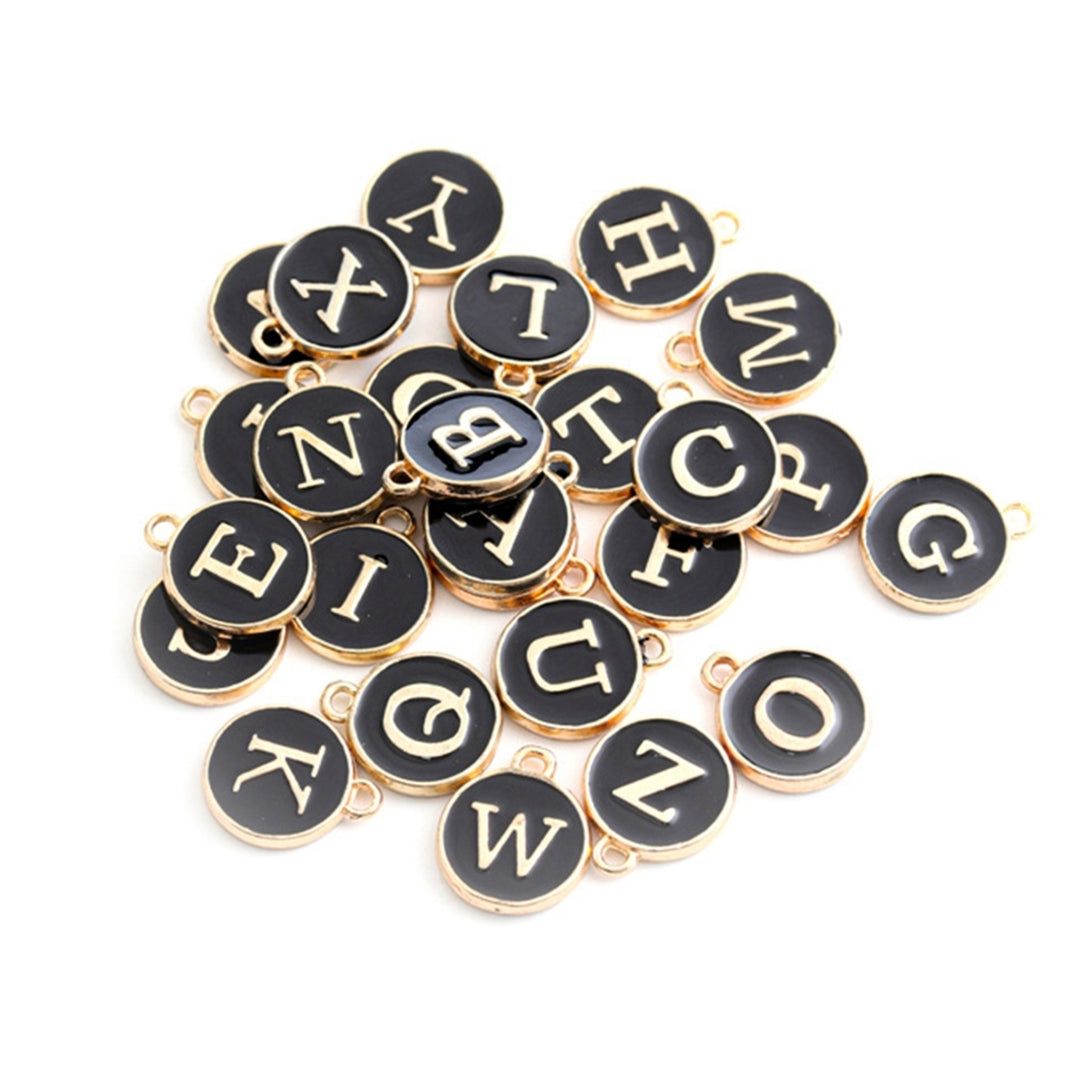 26Pcs Alphabet Letter DIY Mini A-Z Alloy Letter Charms Pendant for Necklace Image 2