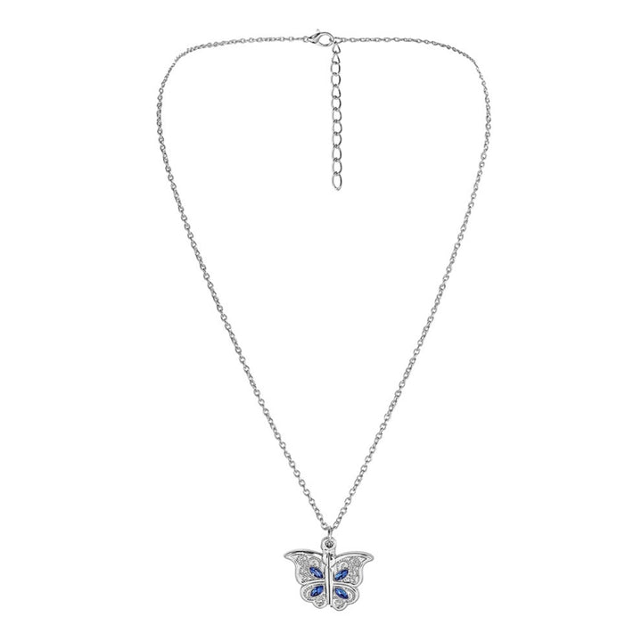 Pendant Necklace Skin-friendly Butterfly Shape Alloy Stylish Female Clavicle Necklace for Women Image 1