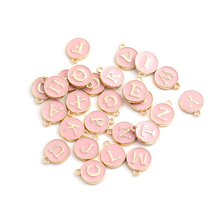 26Pcs Alphabet Letter DIY Mini A-Z Alloy Letter Charms Pendant for Necklace Image 4