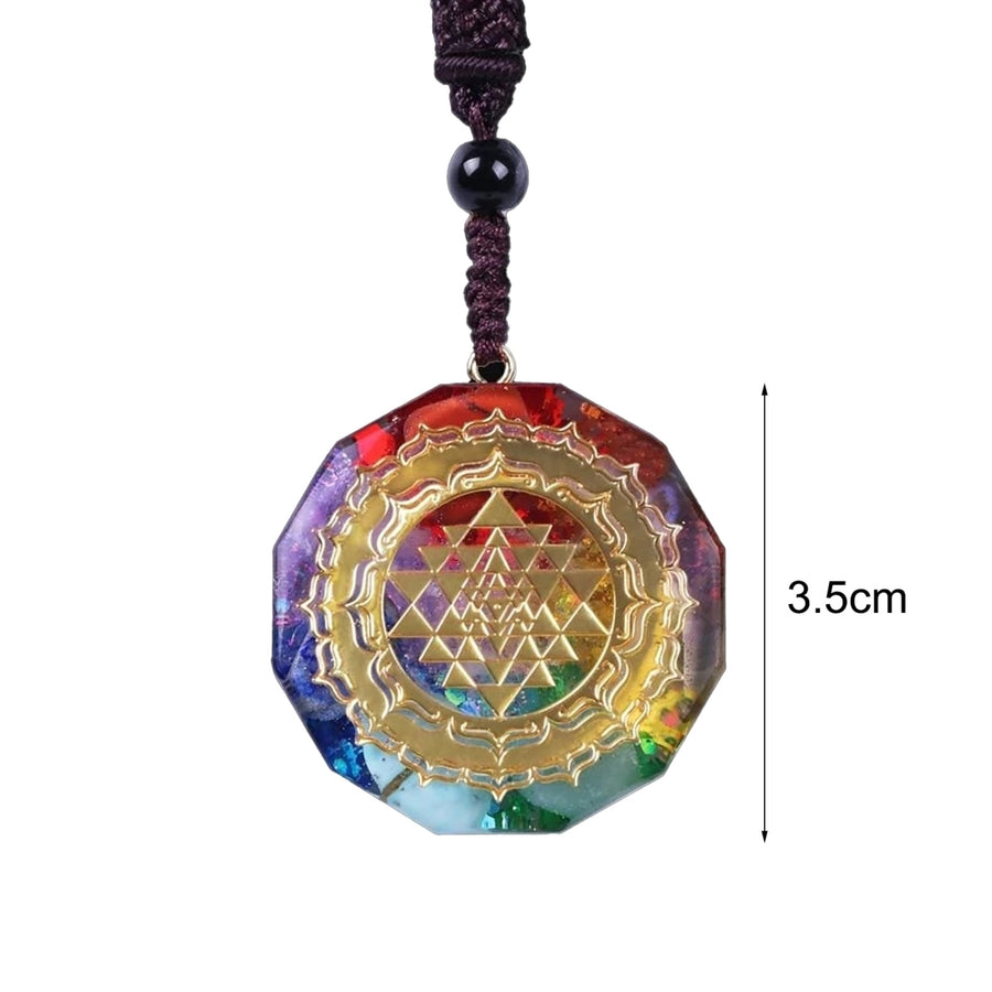 Energy Necklace Yoga Seven Chakra Exquisite Pendant Jewelry Accessories Gift Image 1