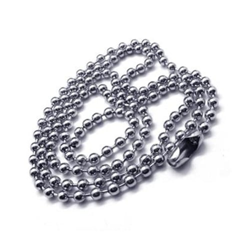 Men Stainless Steel Constellation Double Ring Pendant Ball Chain Necklace Gift Image 11