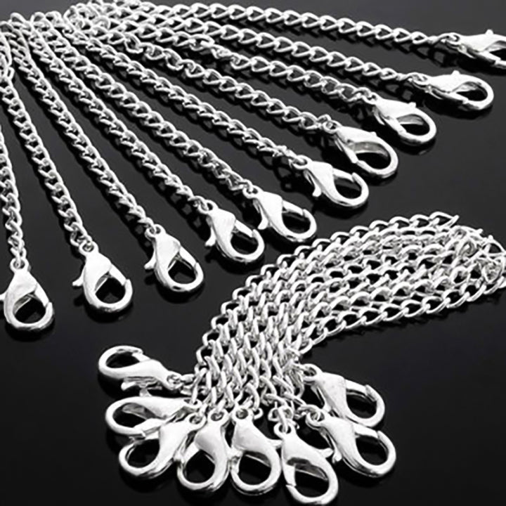 20 Pcs Fashion Silver Plated Bracelet Necklace Extenders Chain Jewelry Findings Image 1