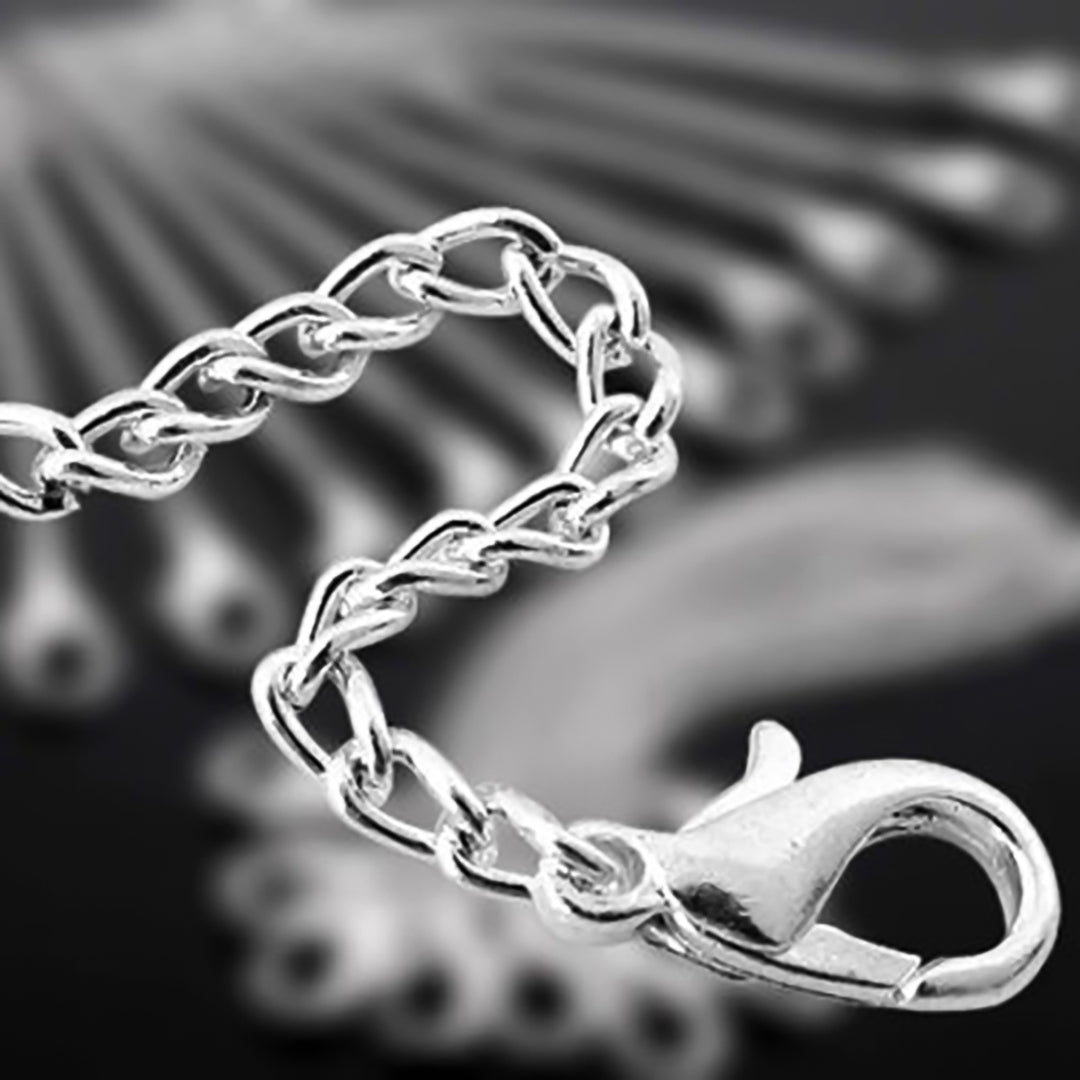 20 Pcs Fashion Silver Plated Bracelet Necklace Extenders Chain Jewelry Findings Image 3