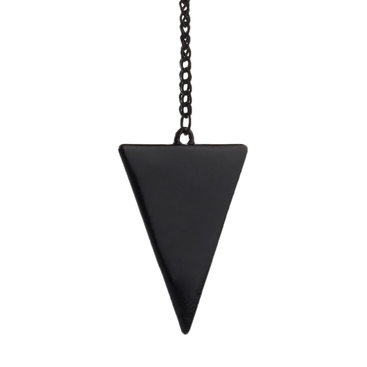 Women Fashion Punk Jewelry Triangle Pendant Long Chain Sweater Necklace Image 3