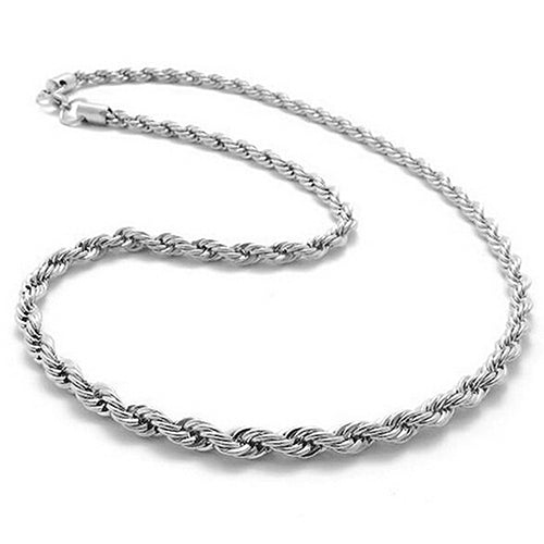 Womens Mens 925 Sterling Silver Twist Chain Necklace Charm Fashion Jewelry Image 11