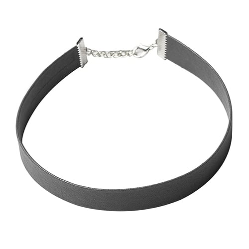 Womens Fashion Simple Style Punk Faux Leather Collar Choker Necklace Jewelry Image 4