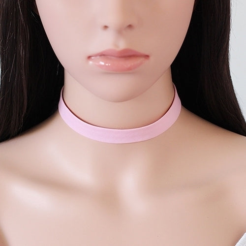 Womens Fashion Simple Style Punk Faux Leather Collar Choker Necklace Jewelry Image 9