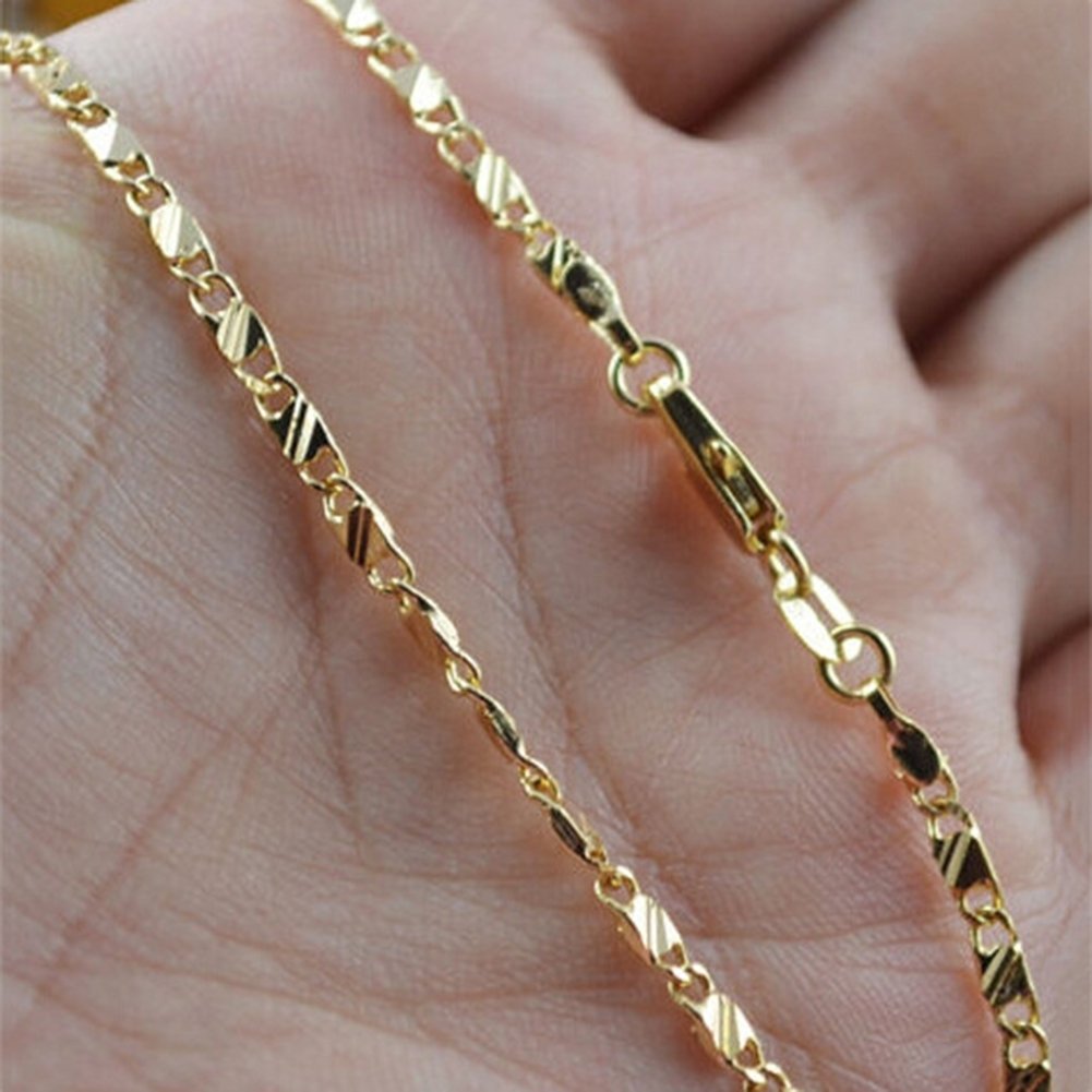 2mm Women Men Fashion 16-30 Inches No Pendant Long Box Chain Necklace Jewelry Image 1