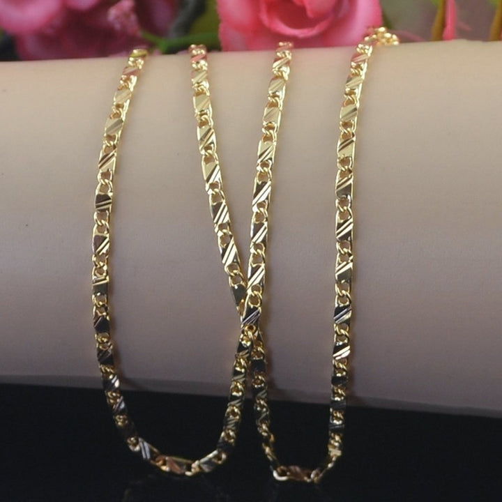 2mm Women Men Fashion 16-30 Inches No Pendant Long Box Chain Necklace Jewelry Image 4