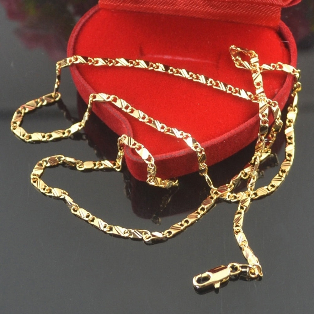 2mm Women Men Fashion 16-30 Inches No Pendant Long Box Chain Necklace Jewelry Image 4