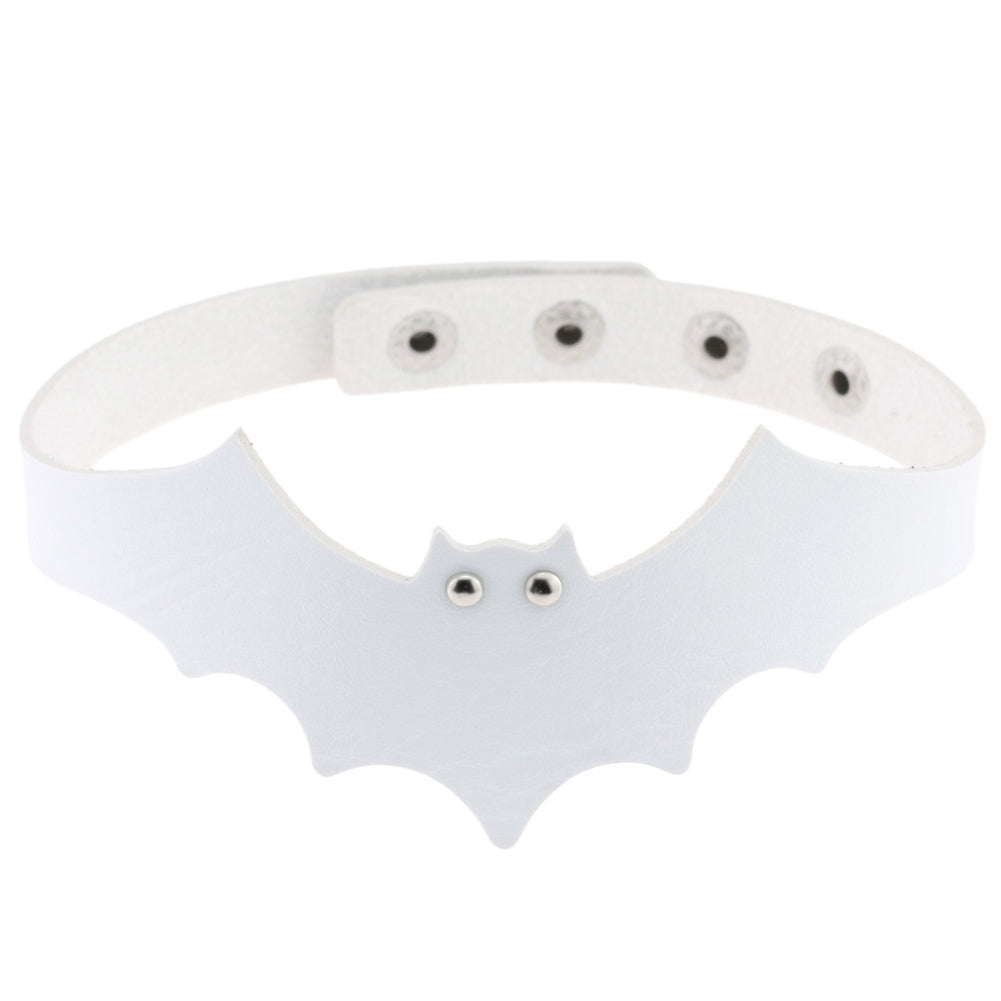 Punk Rock Evil Bat Choker Collar Faux Leather Necklace Gothic Masquerade Jewelry Image 9