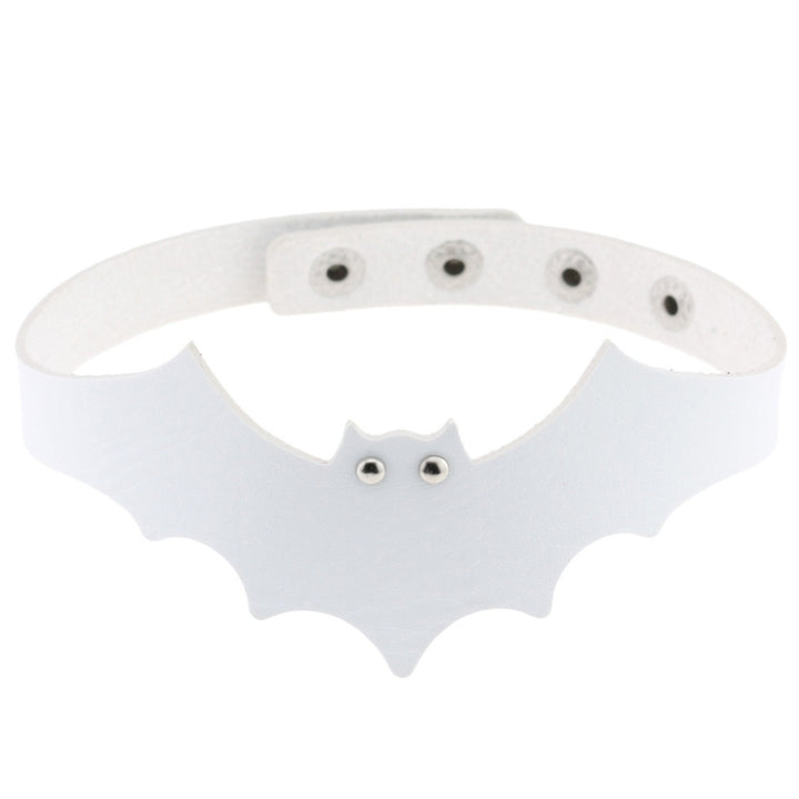 Punk Rock Evil Bat Choker Collar Faux Leather Necklace Gothic Masquerade Jewelry Image 9