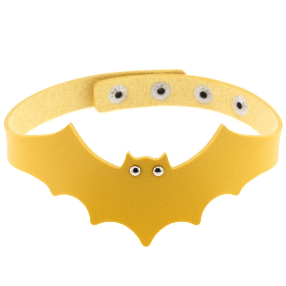 Punk Rock Evil Bat Choker Collar Faux Leather Necklace Gothic Masquerade Jewelry Image 10