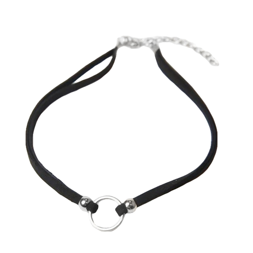 Small Circle Pendant Velvet Collar Choker Necklace Fashion Women Gothic Jewelry Image 9