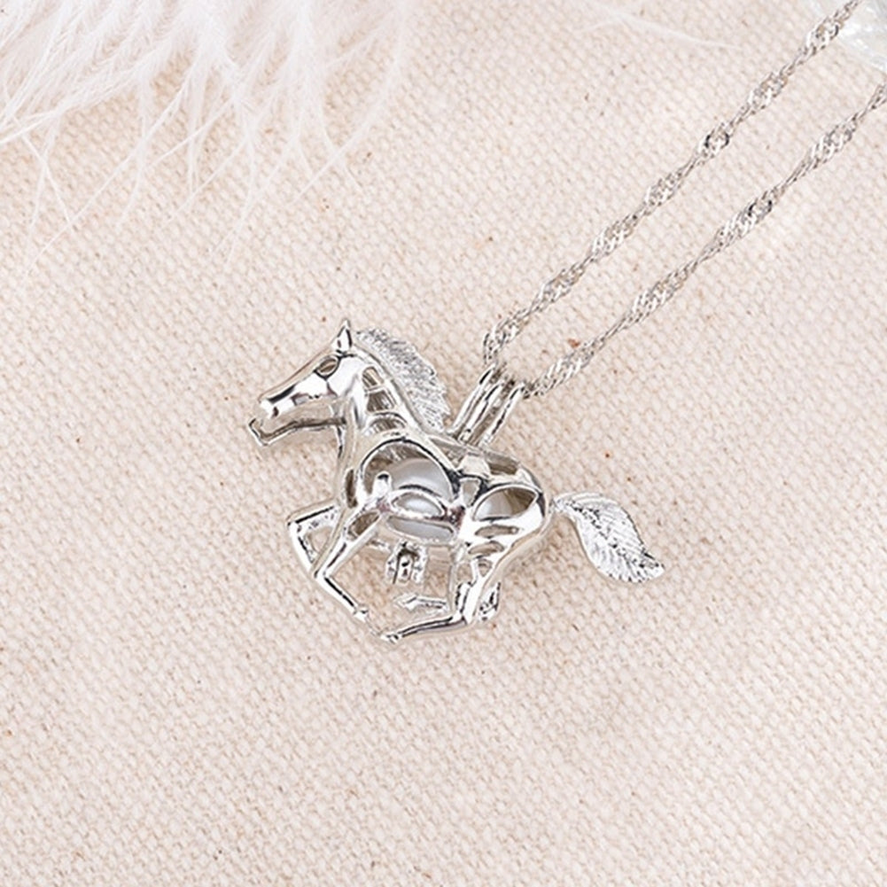 Womens Cute Horse Pendant Chain Necklace Xmas Gift Charming Jewelry Gift Image 6