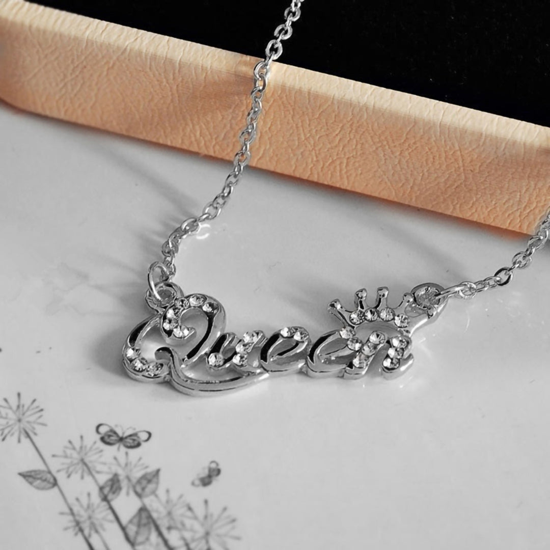 Clavicle Necklace Shiny Non-allergic Durable Women Neck Pendant for Gift Image 8