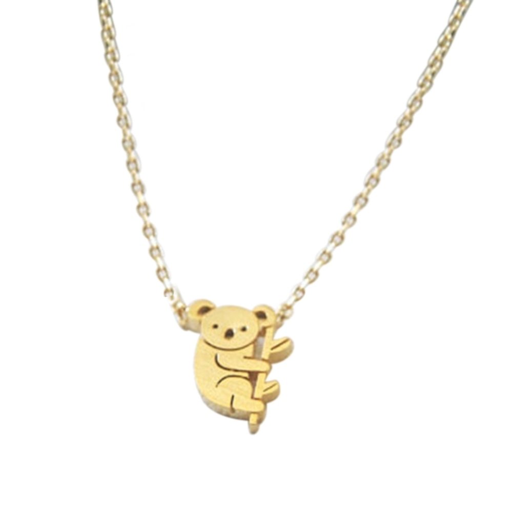 Cute Cartoon Koala Bear Animal Pendant Fashion Women Chain Necklace Jewelry Image 4