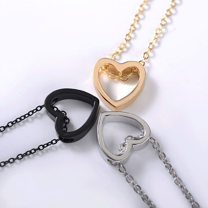 Romantic Loving Heart Pendant Hollow Necklace Party Women Lovers Jewelry Gift Image 3