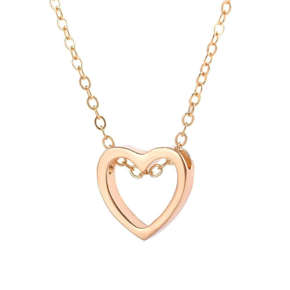 Romantic Loving Heart Pendant Hollow Necklace Party Women Lovers Jewelry Gift Image 4