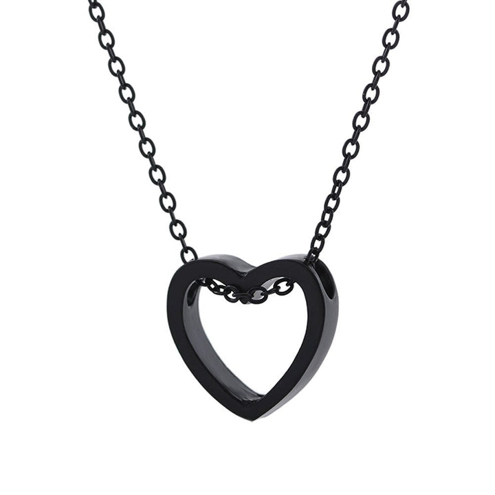 Romantic Loving Heart Pendant Hollow Necklace Party Women Lovers Jewelry Gift Image 1