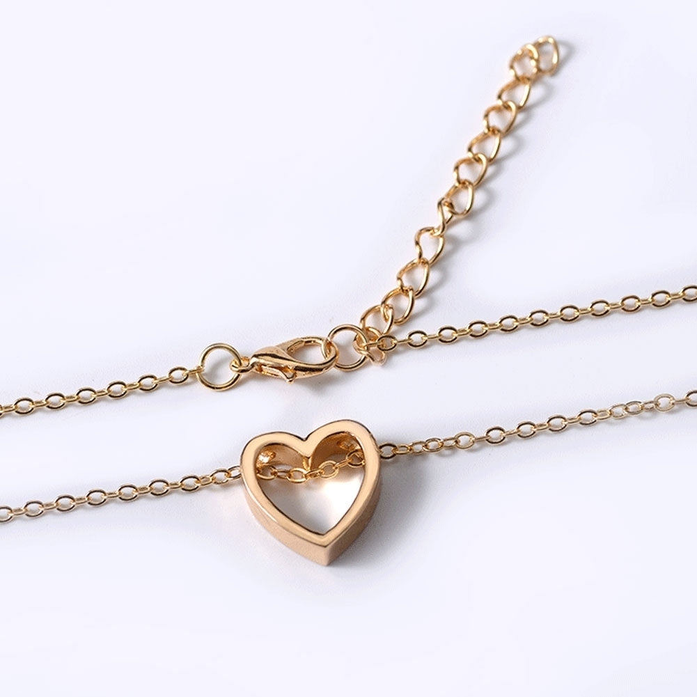 Romantic Loving Heart Pendant Hollow Necklace Party Women Lovers Jewelry Gift Image 7