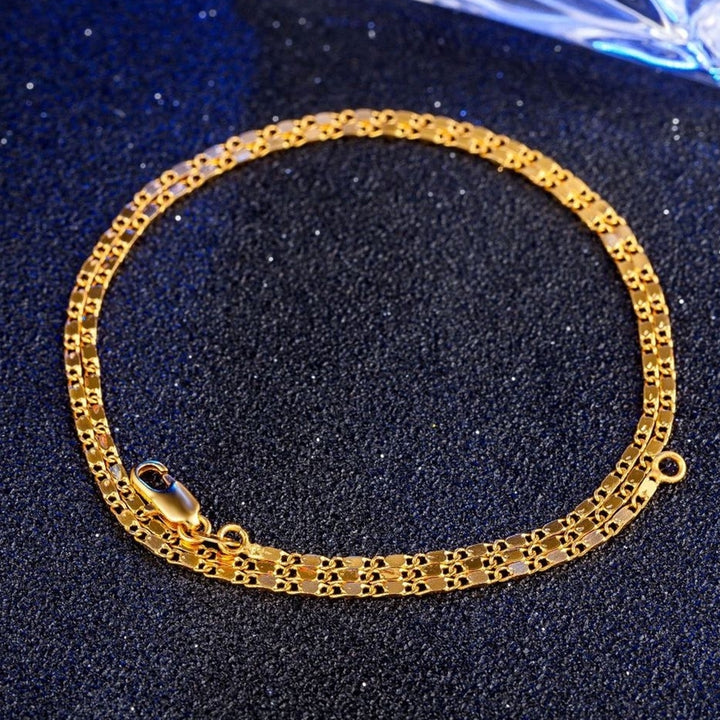 16-30 inch 2mm Cool Women Men Flat Link Chain Necklace Fashion Jewelry Accessory Image 7