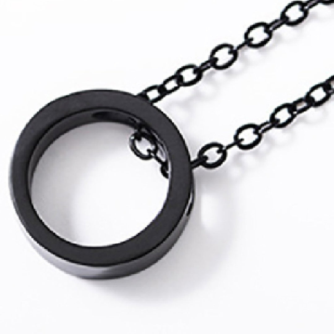 Necklace Round Shape Durable Unisex Fashion Jewelry Necklace Set for Husband Image 11