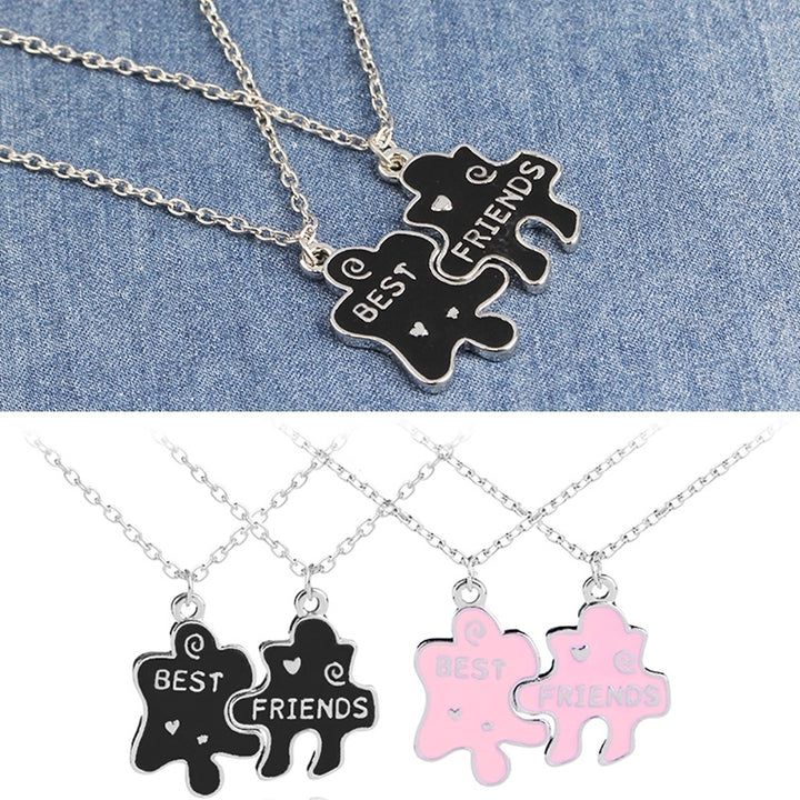 Fashion Unisex Jewelry Best Friends Letter Choker Chain Party Necklace Gift Image 1