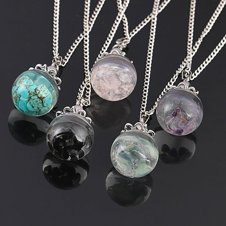 Fashion Glass Ball Pendant Octopus Faux Turquoise Womens Necklace Jewelry Gift Image 1