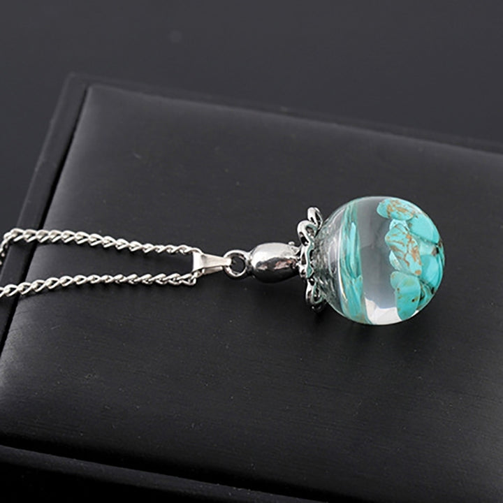 Fashion Glass Ball Pendant Octopus Faux Turquoise Womens Necklace Jewelry Gift Image 10