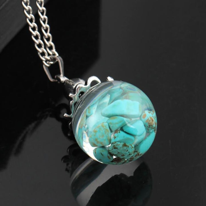 Fashion Glass Ball Pendant Octopus Faux Turquoise Womens Necklace Jewelry Gift Image 11