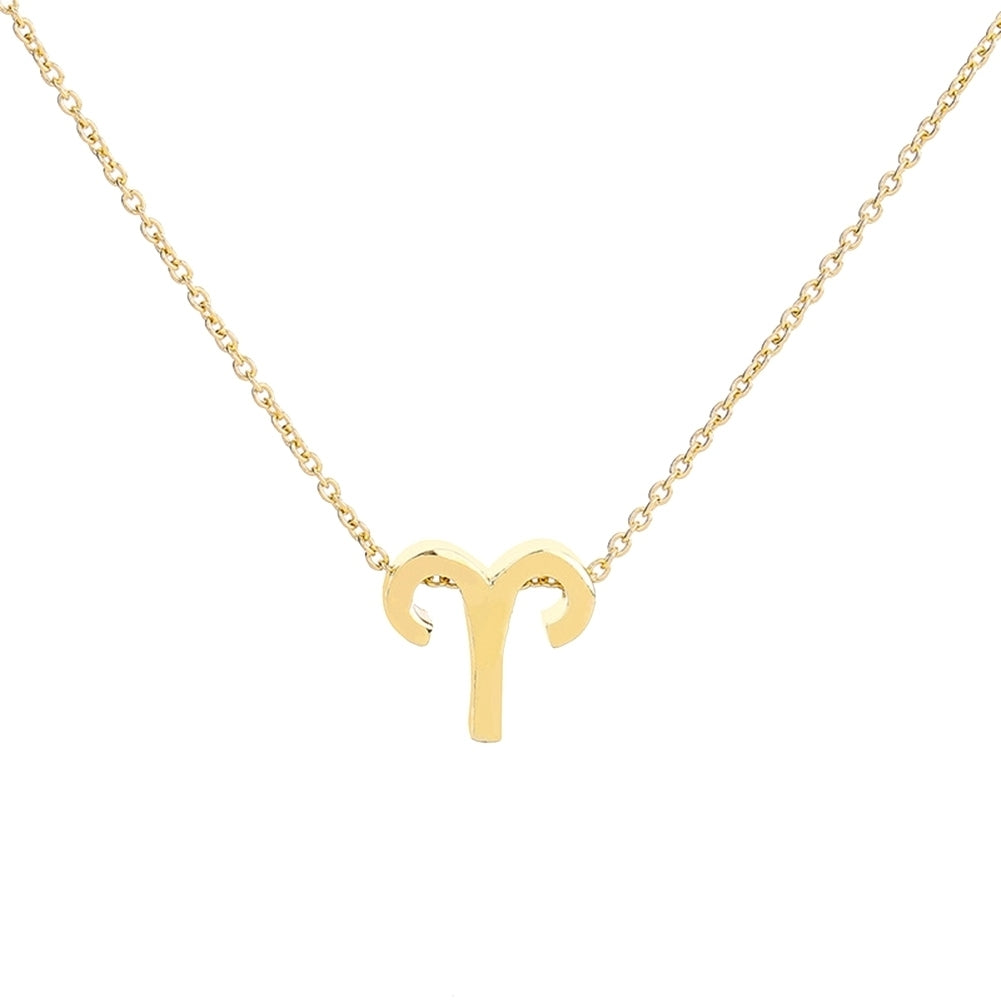 Fashion Women Twelve Constellations Pendant Clavicle Chain Necklace Jewelry Gift Image 2
