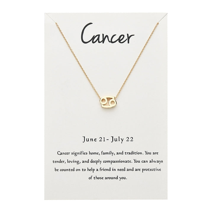 Fashion Women Twelve Constellations Pendant Clavicle Chain Necklace Jewelry Gift Image 12