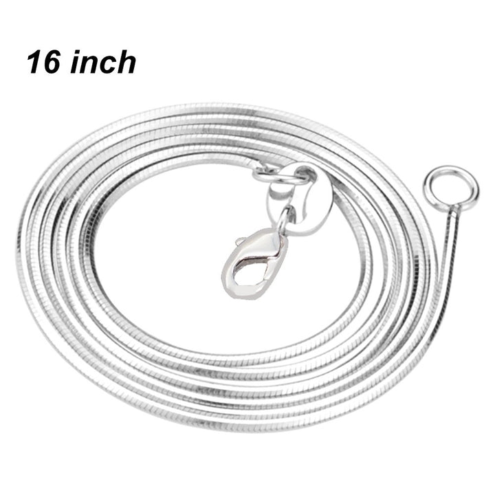 Fashion Women Silver Plated Multi-layer Snake Chain Necklace Party Jewelry Gift Image 4