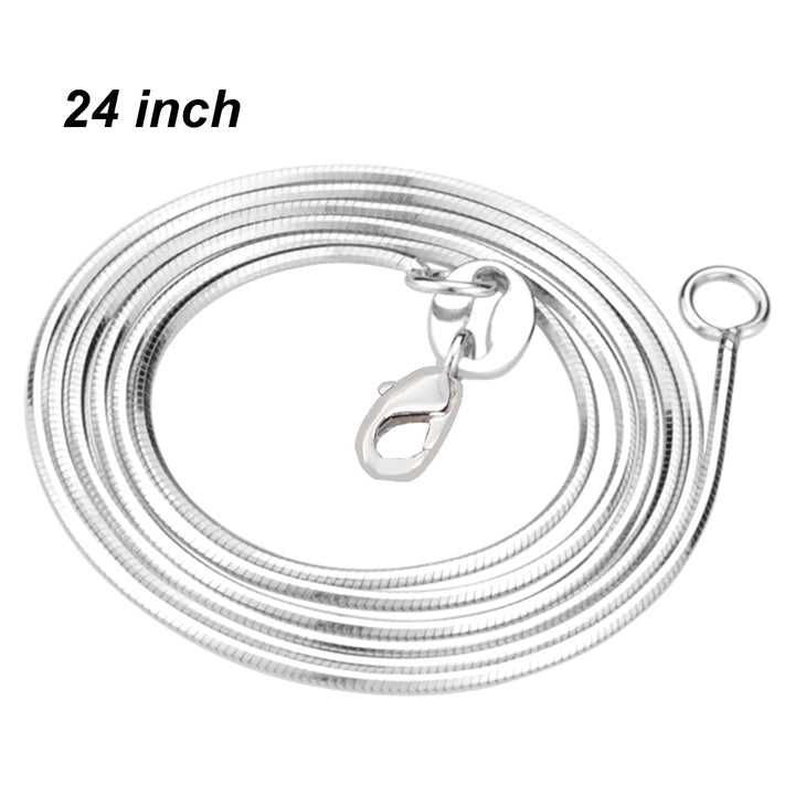 Fashion Women Silver Plated Multi-layer Snake Chain Necklace Party Jewelry Gift Image 9