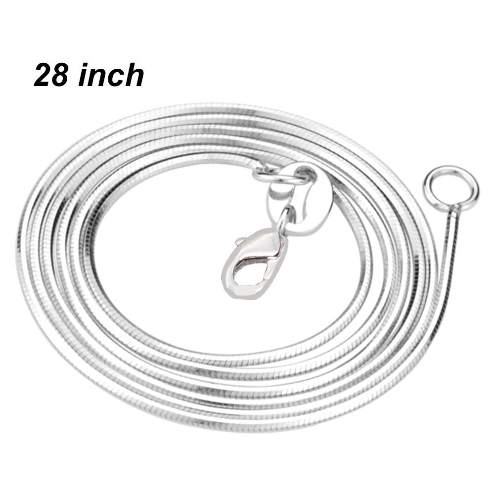 Fashion Women Silver Plated Multi-layer Snake Chain Necklace Party Jewelry Gift Image 11