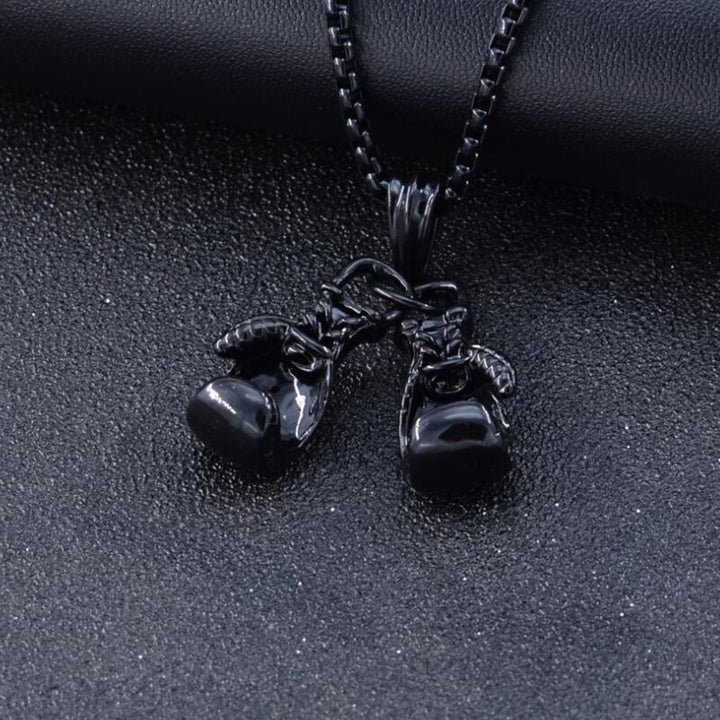 Fashion Men Boxing Glove Pendant Chain Necklace Fitness Sports Jewelry Gift Image 10