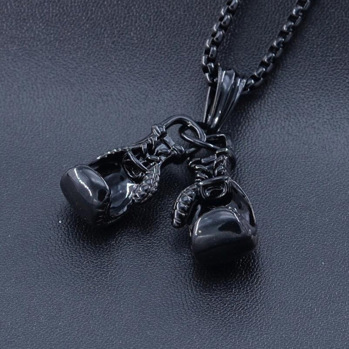 Fashion Men Boxing Glove Pendant Chain Necklace Fitness Sports Jewelry Gift Image 11