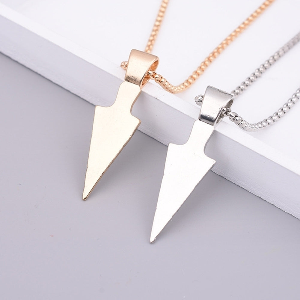 Fashion Men Arrow Head Pendant Necklace Street Party Long Chain Jewelry Gift Image 9