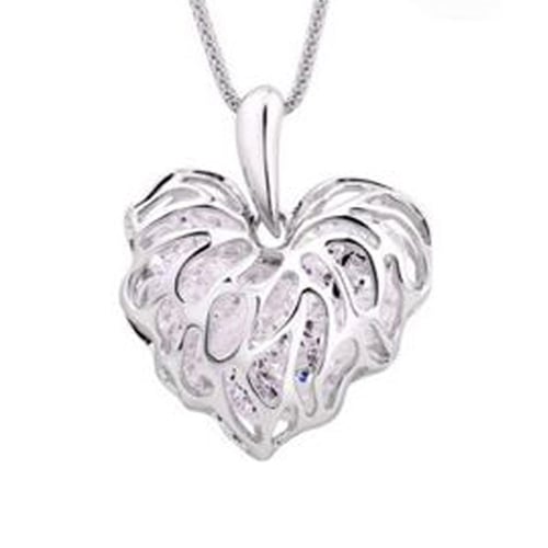 Women Fashion Hollow Heart Bib Statement Long Sweater Chain Necklace Jewelry Image 9