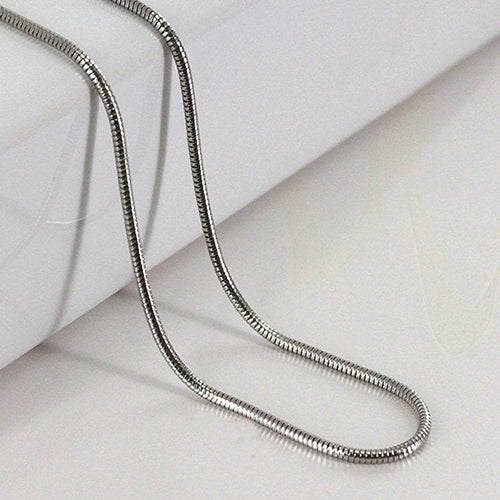 Womens Simple Design 925 Sterling Silver 2mm Snake Chain Lobster Clasp Necklace Image 8