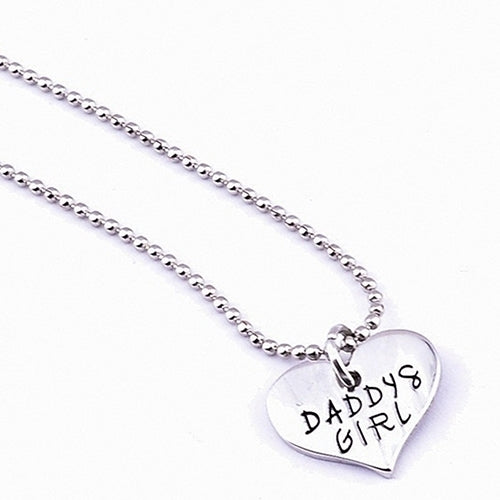 1 Set Fathers Day Gift Daddy Daughter Girl Stole My Heart Necklace + Keychain Image 4