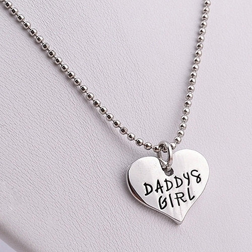 1 Set Fathers Day Gift Daddy Daughter Girl Stole My Heart Necklace + Keychain Image 4